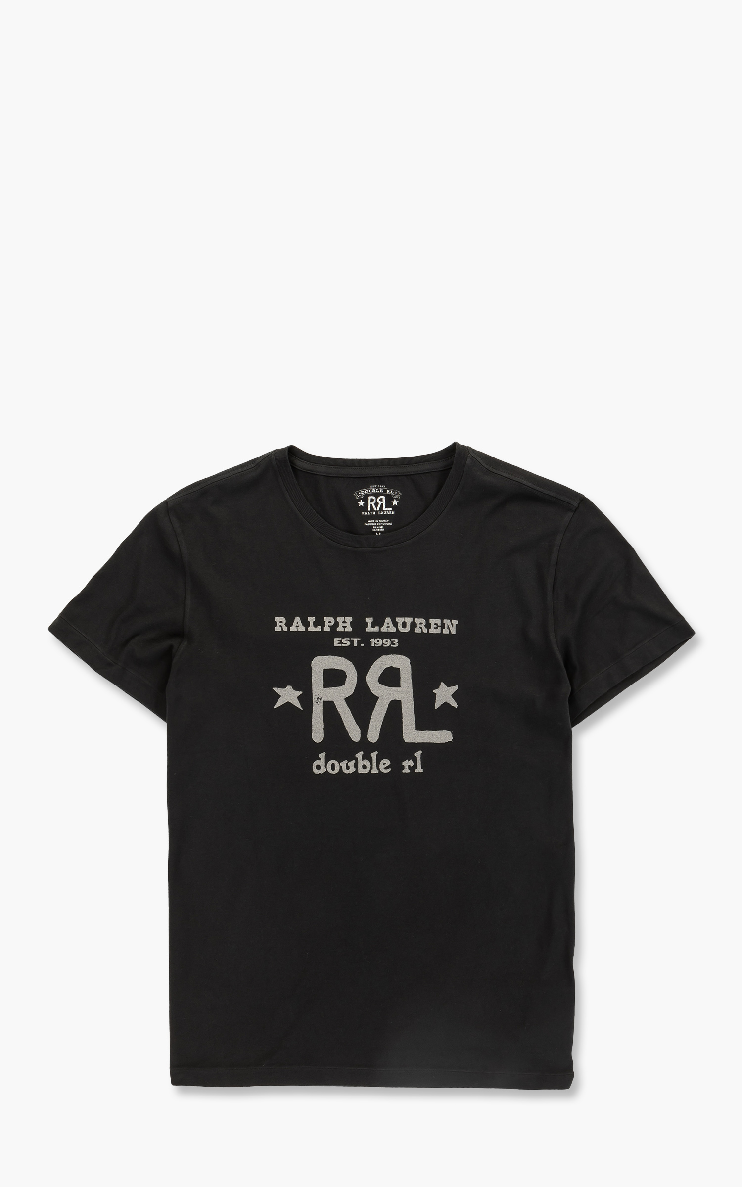 RRL Cotton Jersey Crewneck T-Shirt Black