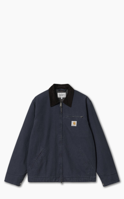 Carhartt WIP Detroit Jacket Dearborn Canvas Heavy Stone Wash Blue
