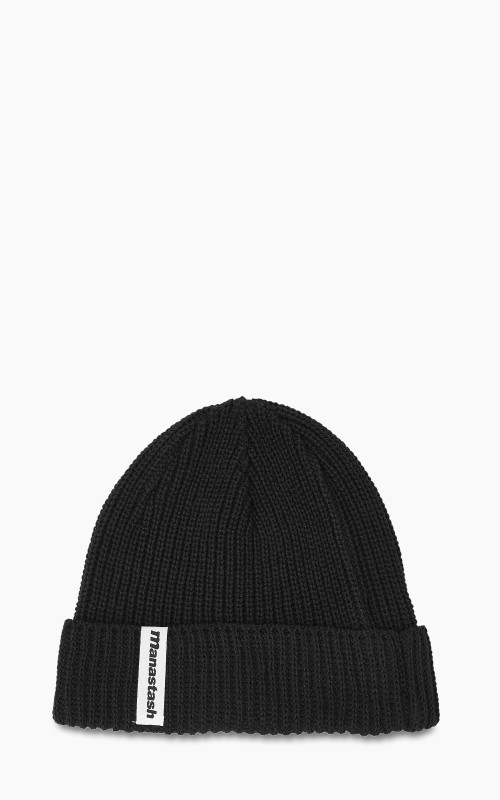 Manastash Cotton Beanie Black