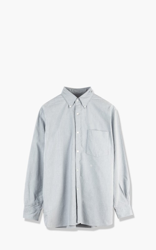 Nanamica Button Down Wind Shirt Greyish Navy