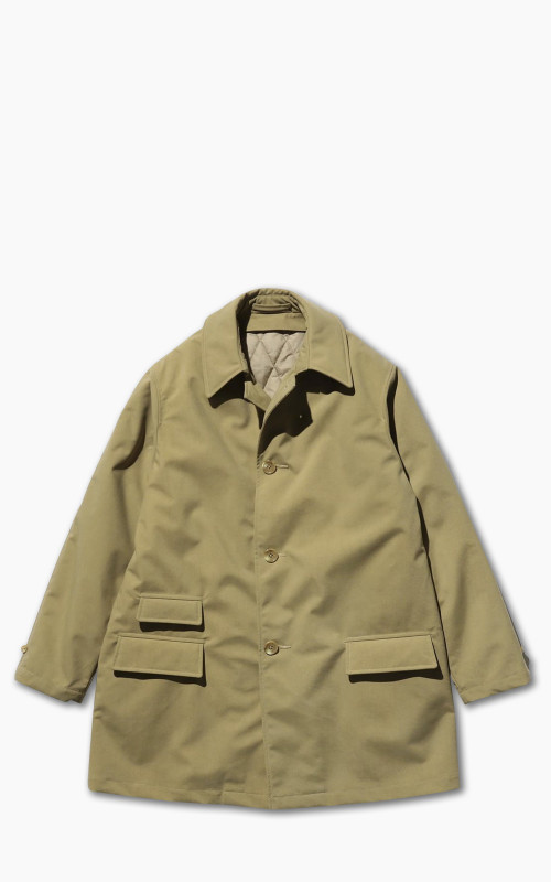 Beams Plus 3-Layer Nylon Oxford Puff Half Coat Tan