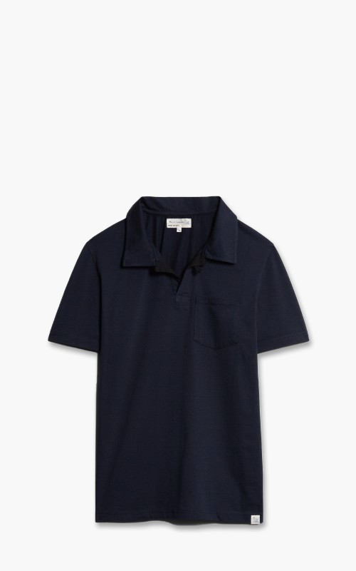 Merz b. Schwanen PLP02 Polo Pocket Shirt Deep Blue