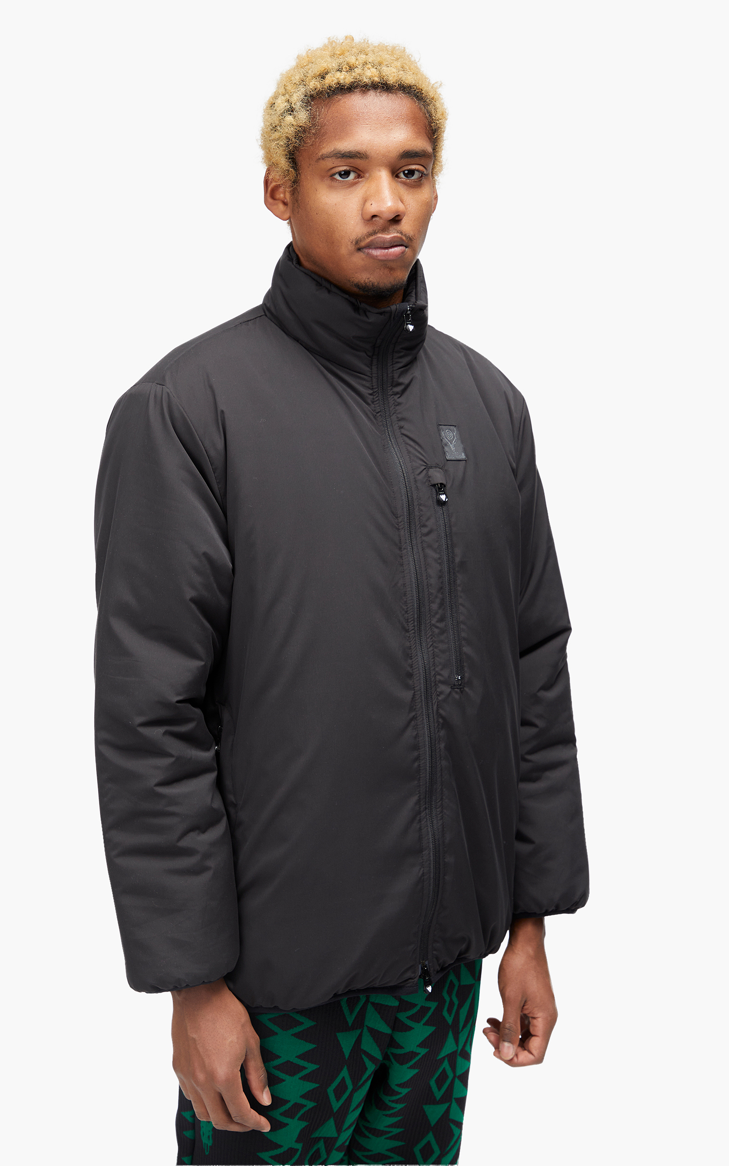 South2 West8 Insulator Jacket Poly Peach Skin B-Black | Cultizm