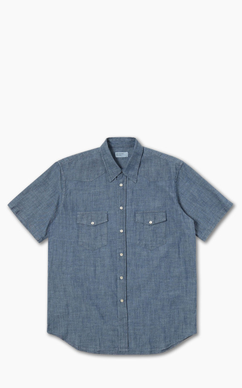 Universal Works Western Garage Shirt Chambray Indigo