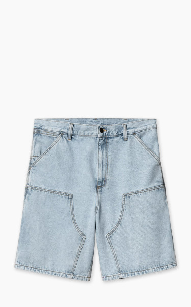 Carhartt WIP Double Knee Short Smith Denim Heavy Stone Bleached Blue