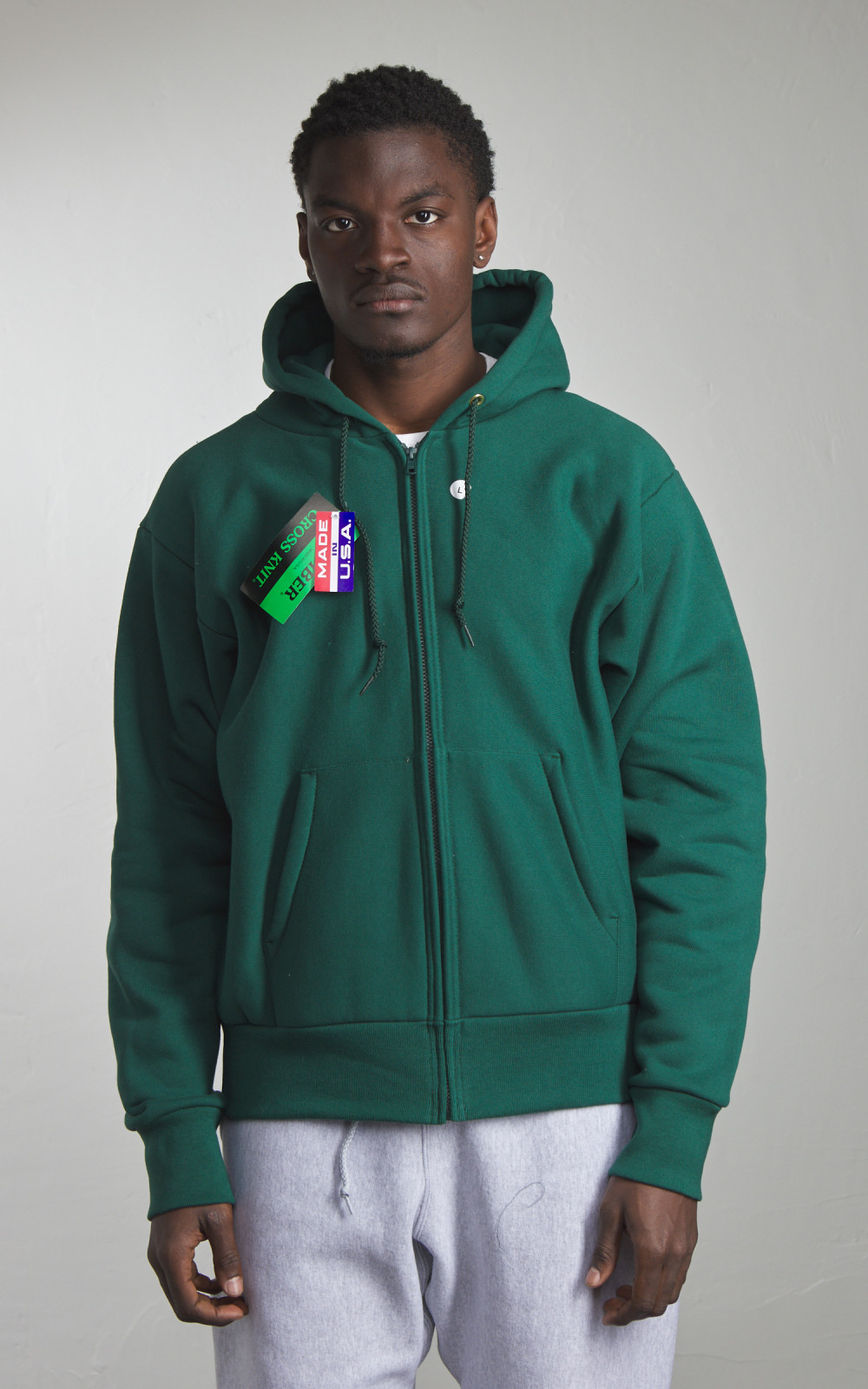 Camber USA #231 Heavyweight Zip Hoody Dark Green | Cultizm