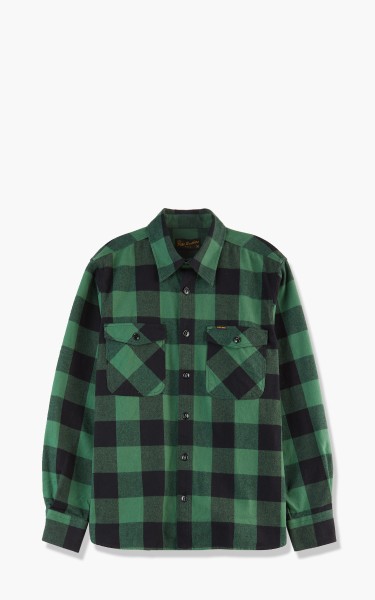 Pike Brothers 1943 CPO Shirt Buffalo Flannel Green P0401-21-033/400