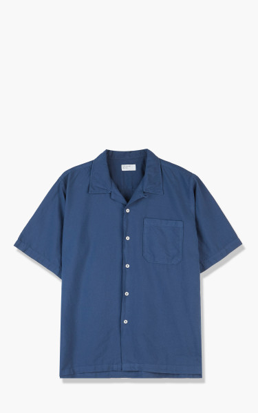 Universal Works Camp Shirt Oxford Blue 26740-Blue