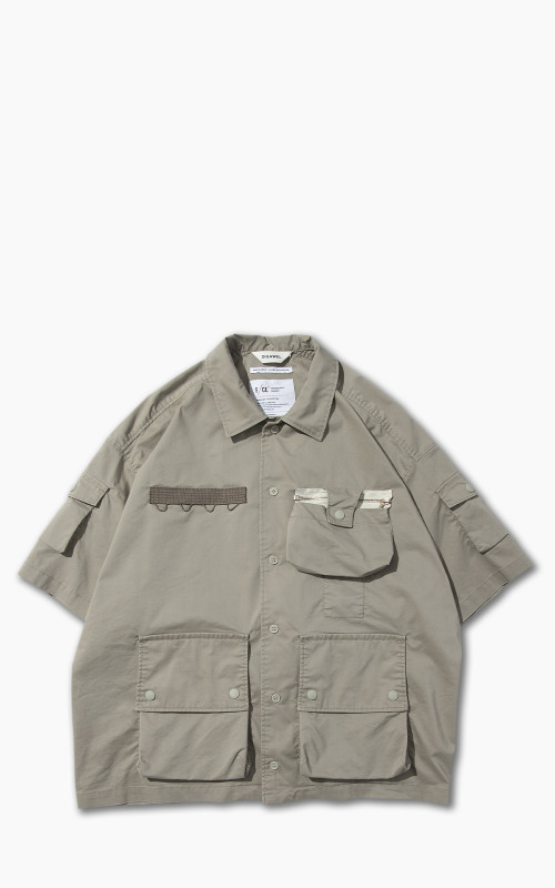 F/CE. x Digawel 7 Pockets S/S Shirt Sage Green