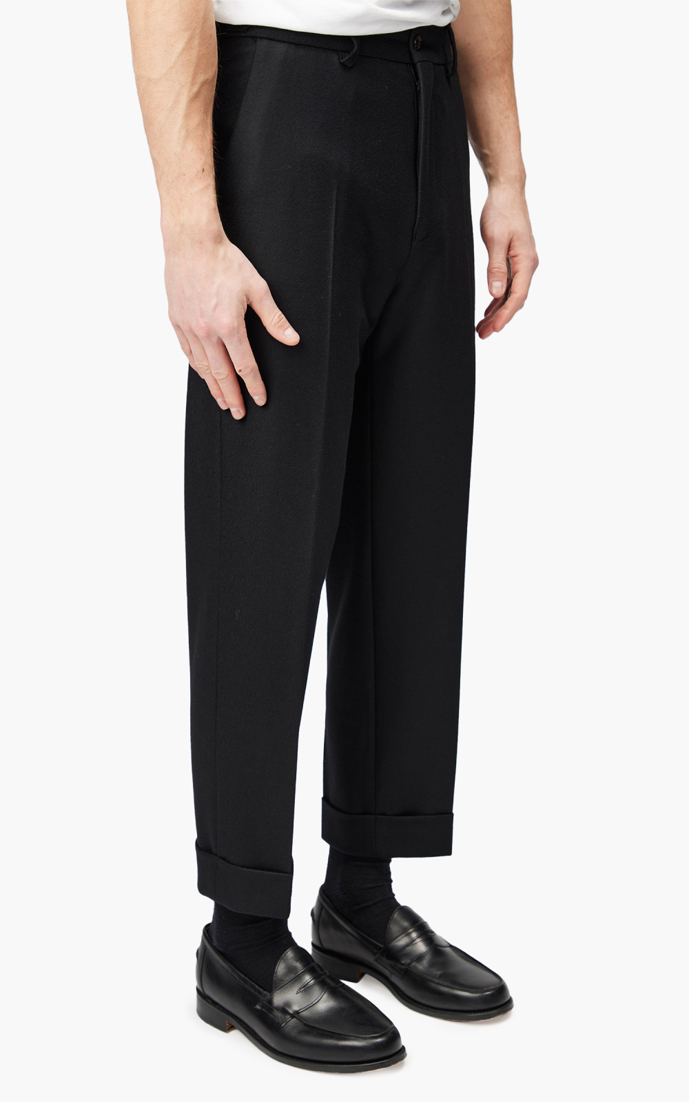 2025年新作アイテムが続々登場 Tapered Flat Markaware Trousers Cultizm | Black パンツ