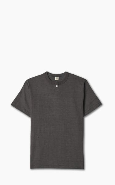 Warehouse &amp; Co. 4082 One Button Henley T-Shirt Black