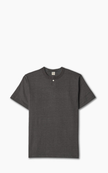 Warehouse &amp; Co. 4082 One Button Henley T-Shirt Black
