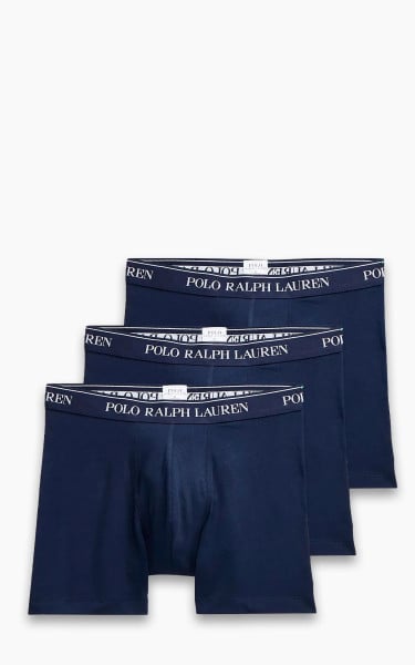 Polo Ralph Lauren Stretch-Cotton Boxer Brief 3-Pack Navy