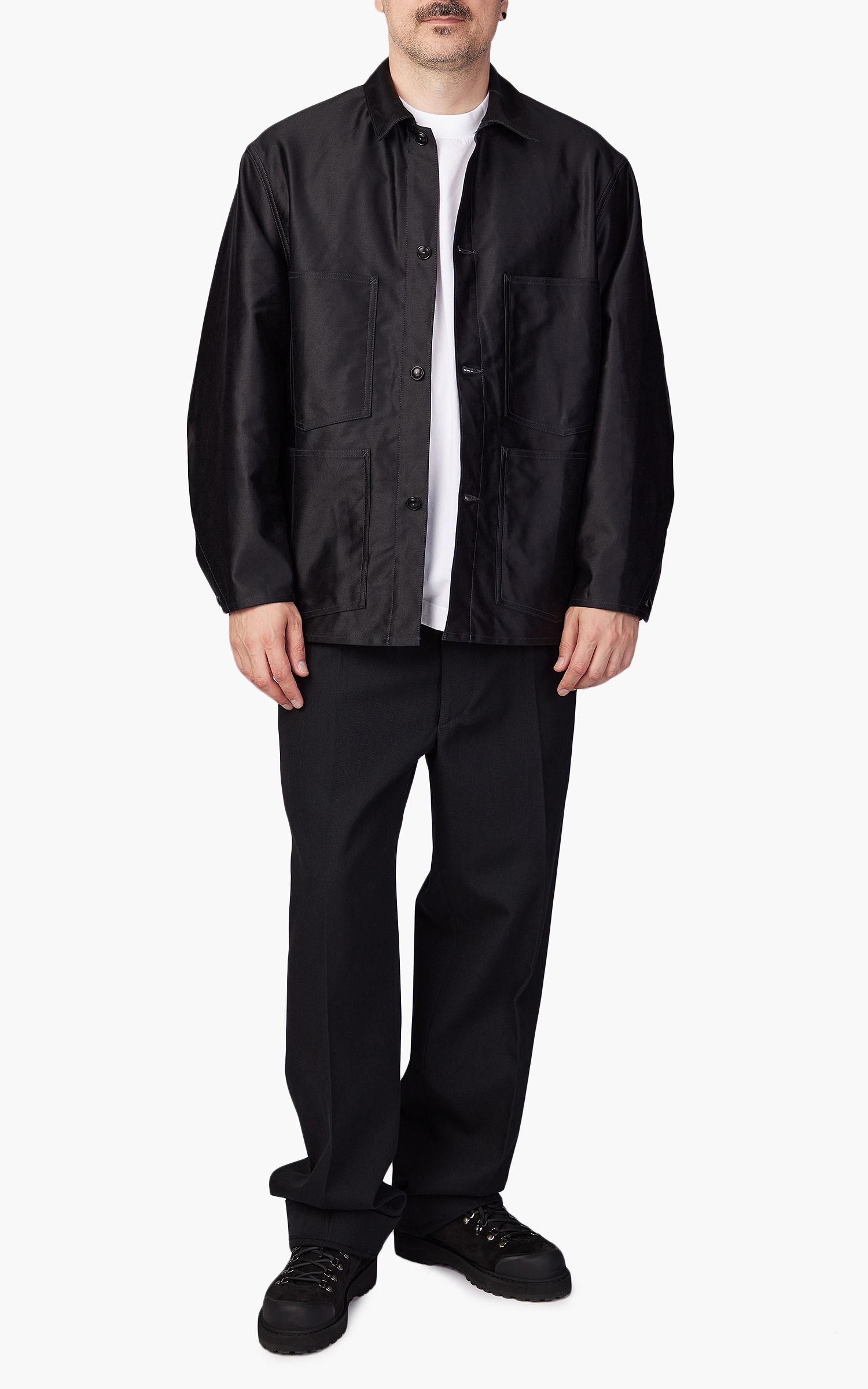 Kaptain Sunshine Coverall Jacket Moleskin Black | Cultizm