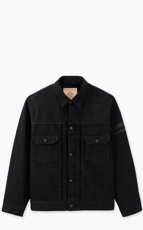 Momotaro Jeans MMGJ1102 Classic Type 2 Denim Jacket Black 15.7oz
