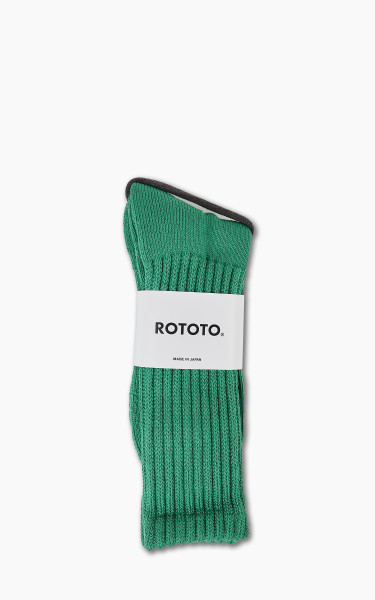 RoToTo R1334 Loose Pile Crew Socks Green