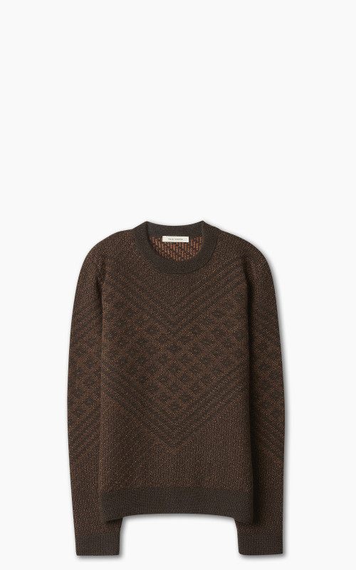 Wales Bonner Henri Sweater Brown & Orange