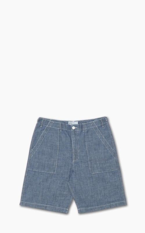 Universal Works Fatigue Short Chambray Indigo