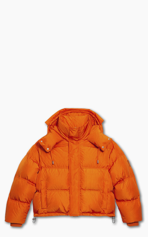 AMI Paris Ami De Coeur Patch Down Jacket Orange