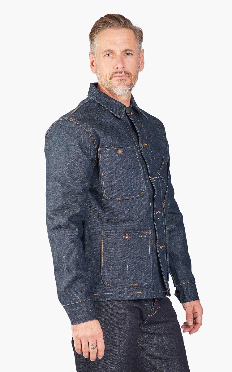 Tellason Coverall Jacket Blanket Lined Selvedge Denim Indigo 16.5oz Cultizm