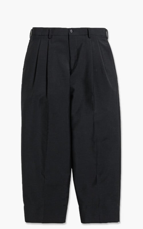 Markaware 'Marka' Wool Mohair Tropical 2Tuck Cocoon Fit Trousers Black