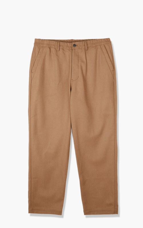 Still By Hand Washed Melton Wool Pants Camel