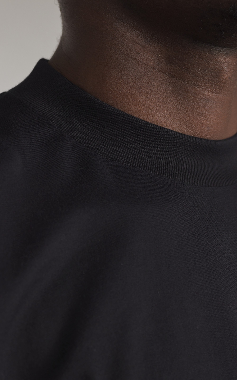 Kaptain Sunshine Suvin Supima Tube Tee Light Black | Cultizm