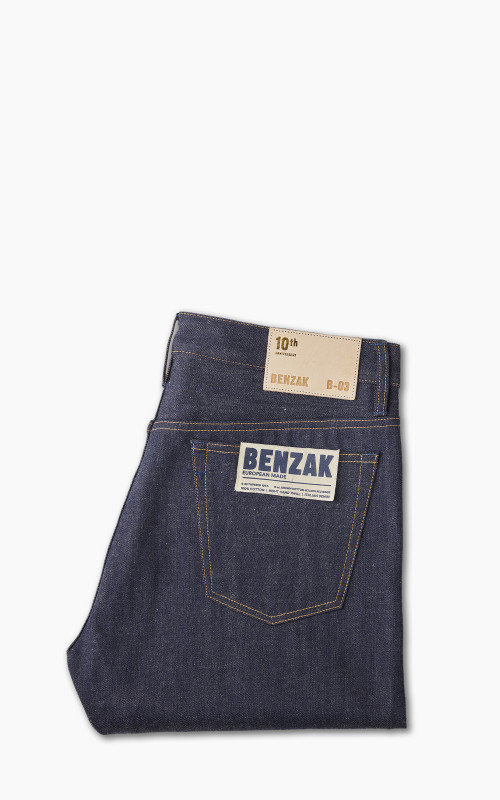 Benzak B-03 Tapered Brown Cotton Golden Selvedge 15oz '10-Year Anniversary'