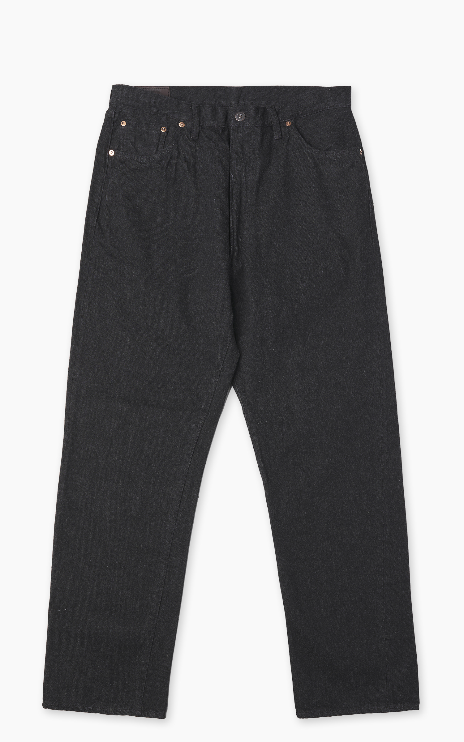 Kaptain Sunshine 5P Zipper Front Denim Pants One Wash Black