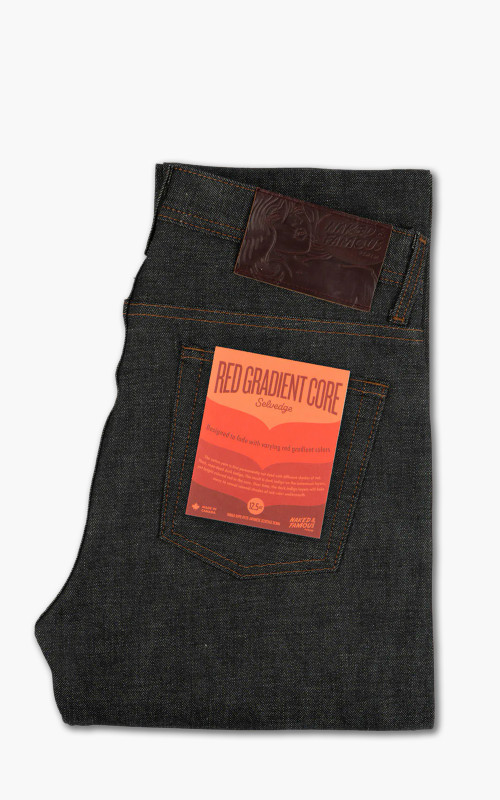 Naked & Famous Denim Weird Guy Red Gradient Core Selvedge Denim 12.5oz