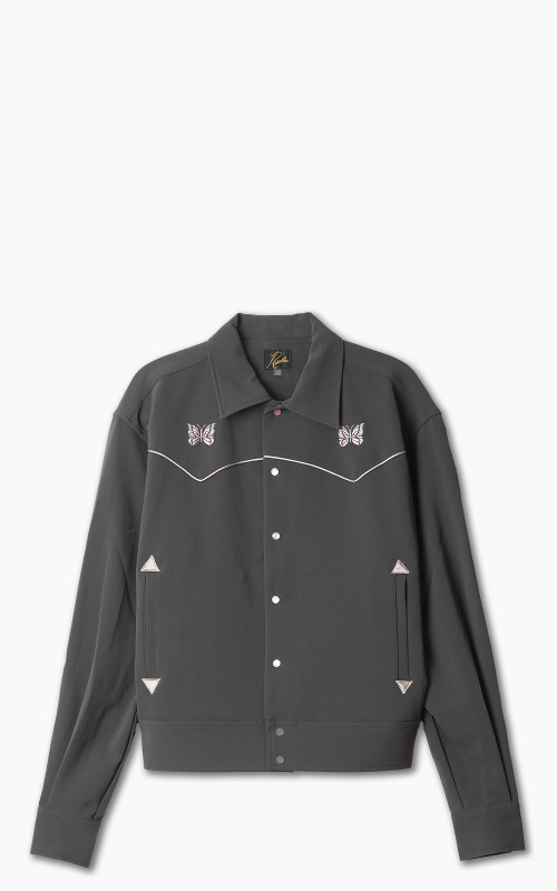 Needles Piping Cowboy Jacket Pe/Pu Double Cloth Charcoal