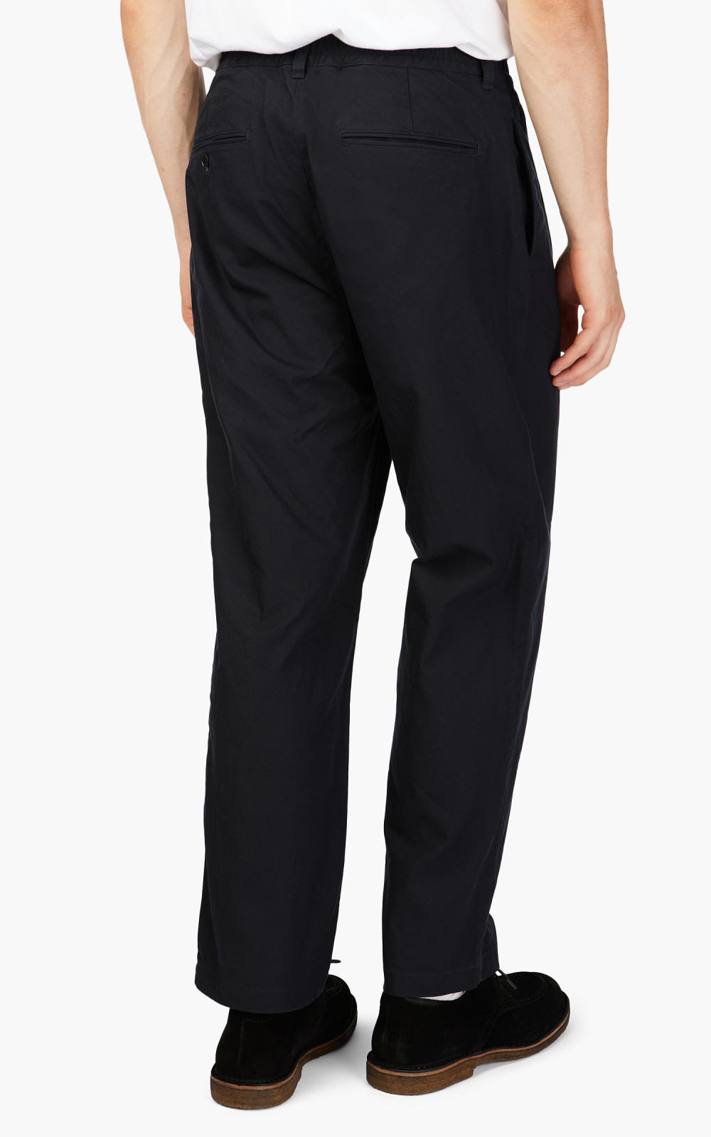 Still By Hand Welt Side Pocket Pants Black Navy | Cultizm