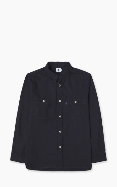 Omoto Denim 5019 Ichimatsu Denim Work Shirt Indigo 8oz