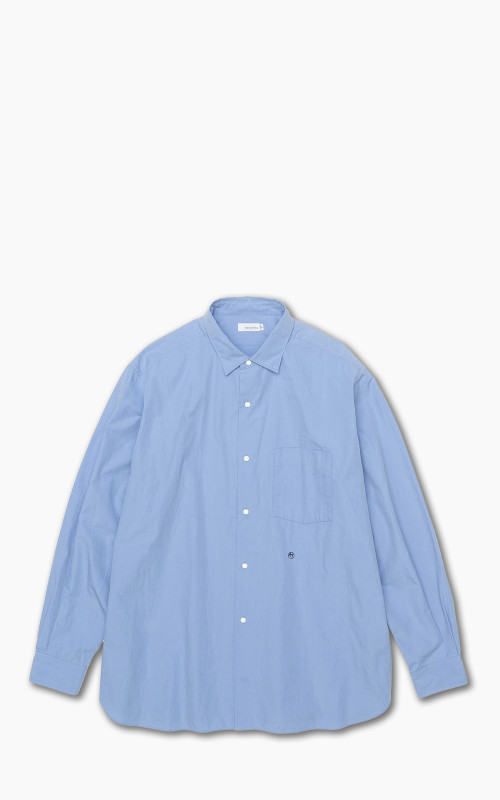 Nanamica Regular Collar Wind Shirt Sax