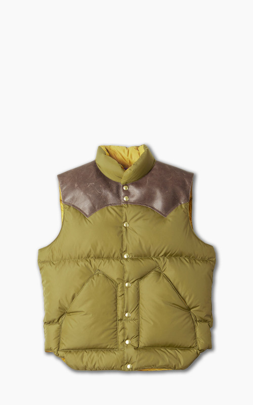 Rocky Mountain Featherbed x Warehouse & Co. Down Vest Olive Drab
