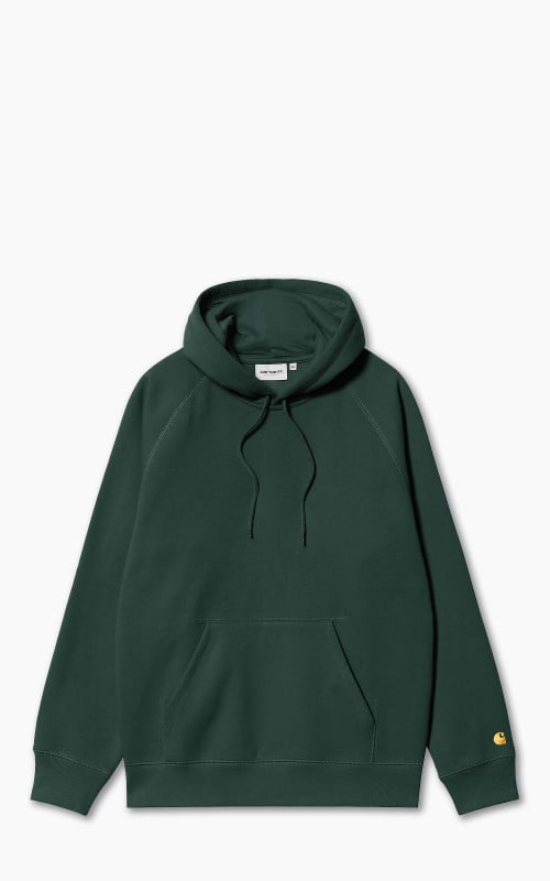 Carhartt WIP Hooded Chase Sweatshirt Discovery Green/Gold