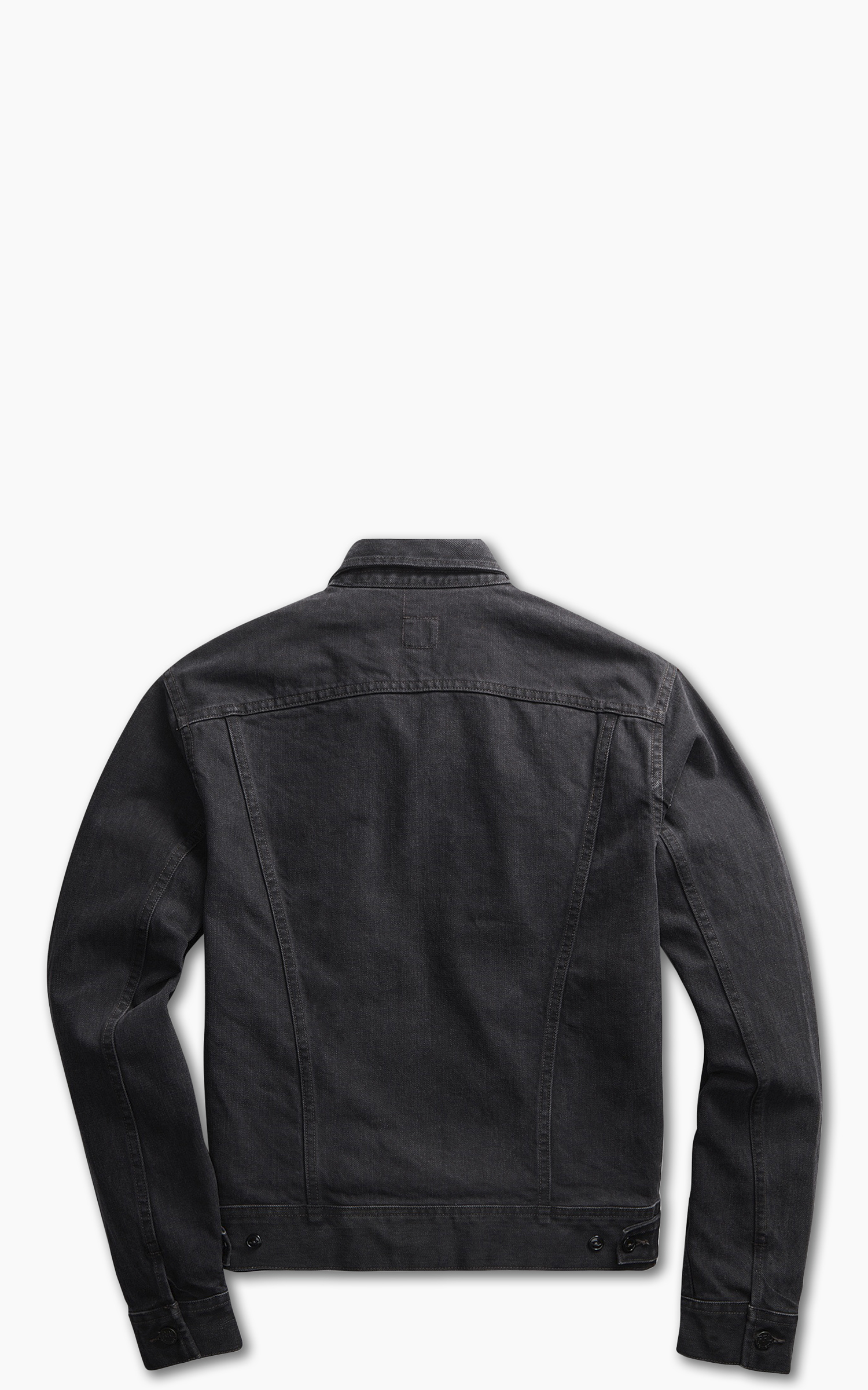 RRL Lot 271 Trucker Jacket Unlined Worn In Black Wash | Cultizm