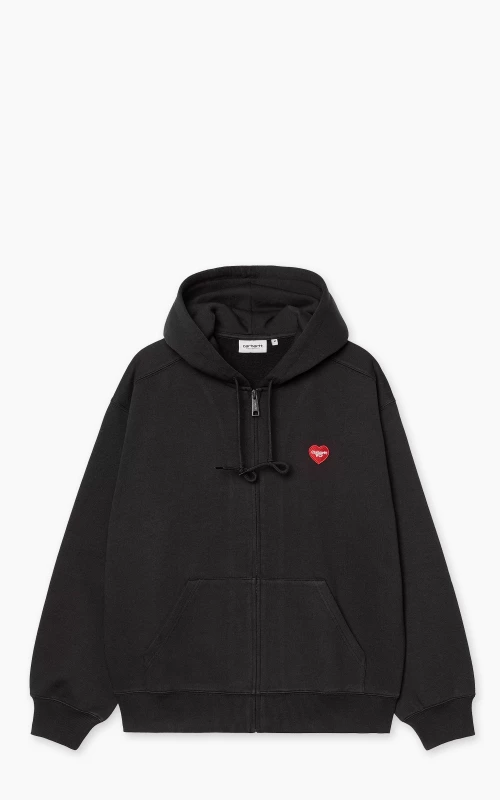 Carhartt WIP Hooded Heart II Hartt Sweat Jacket Black