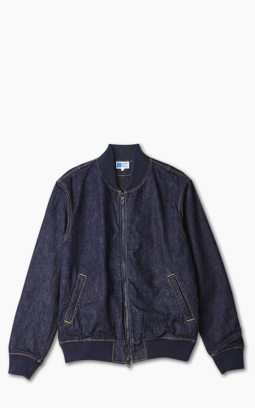 Japan Blue JJK0000M25 Denim Bomber Jacket Indigo