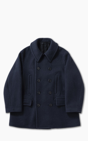 Kaptain Sunshine Pea Coat Melton Wool Navy