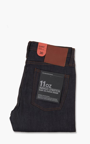 The Unbranded Brand UB122 Skinny Fit Stretch Selvedge Indigo 11oz UB122