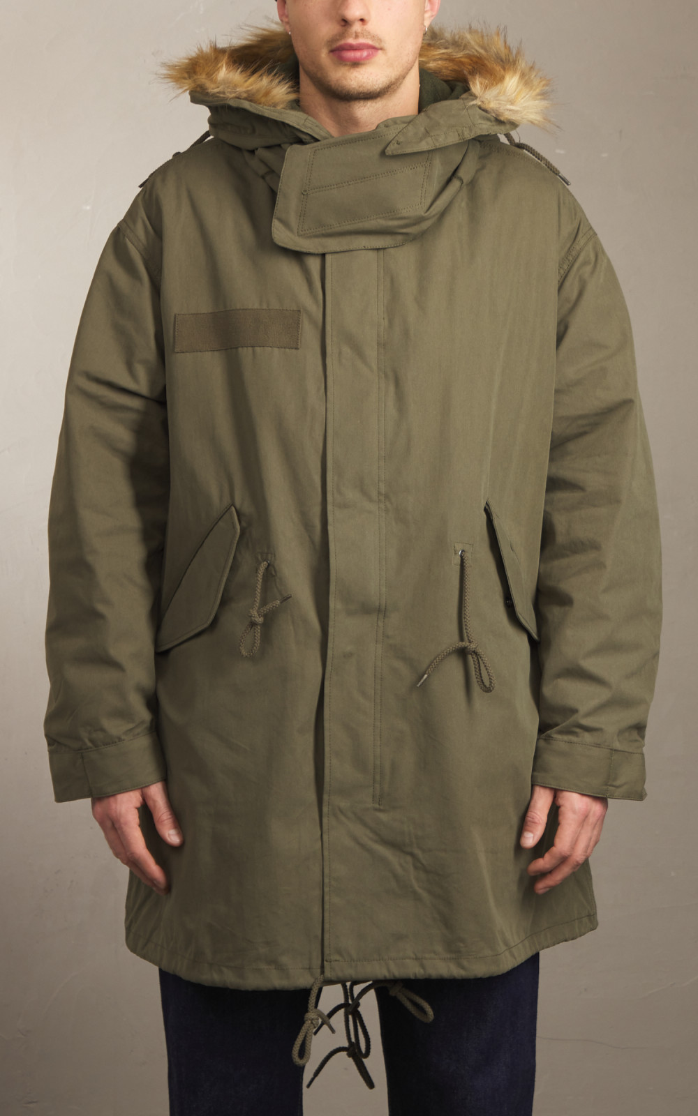 Houston US M65 Fishtail Parka Hooded Olive Drab | Cultizm