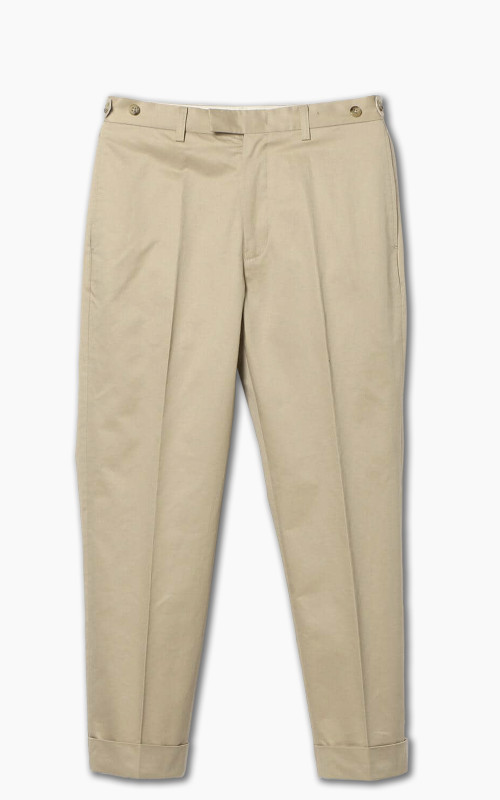 Beams Plus Cotton Twill Ivy Trouser Beige