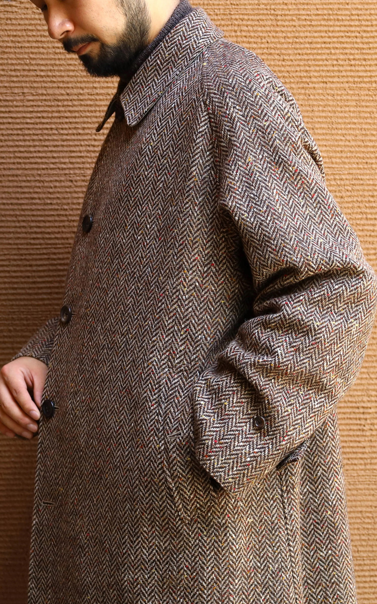 Anatomica Single Raglan II Coat Wool Reversible Beige | Cultizm