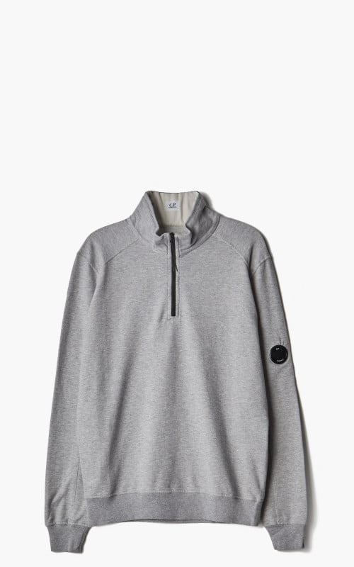 C.P. Company Light Fleece Half Zipped Sweatshirt Grey