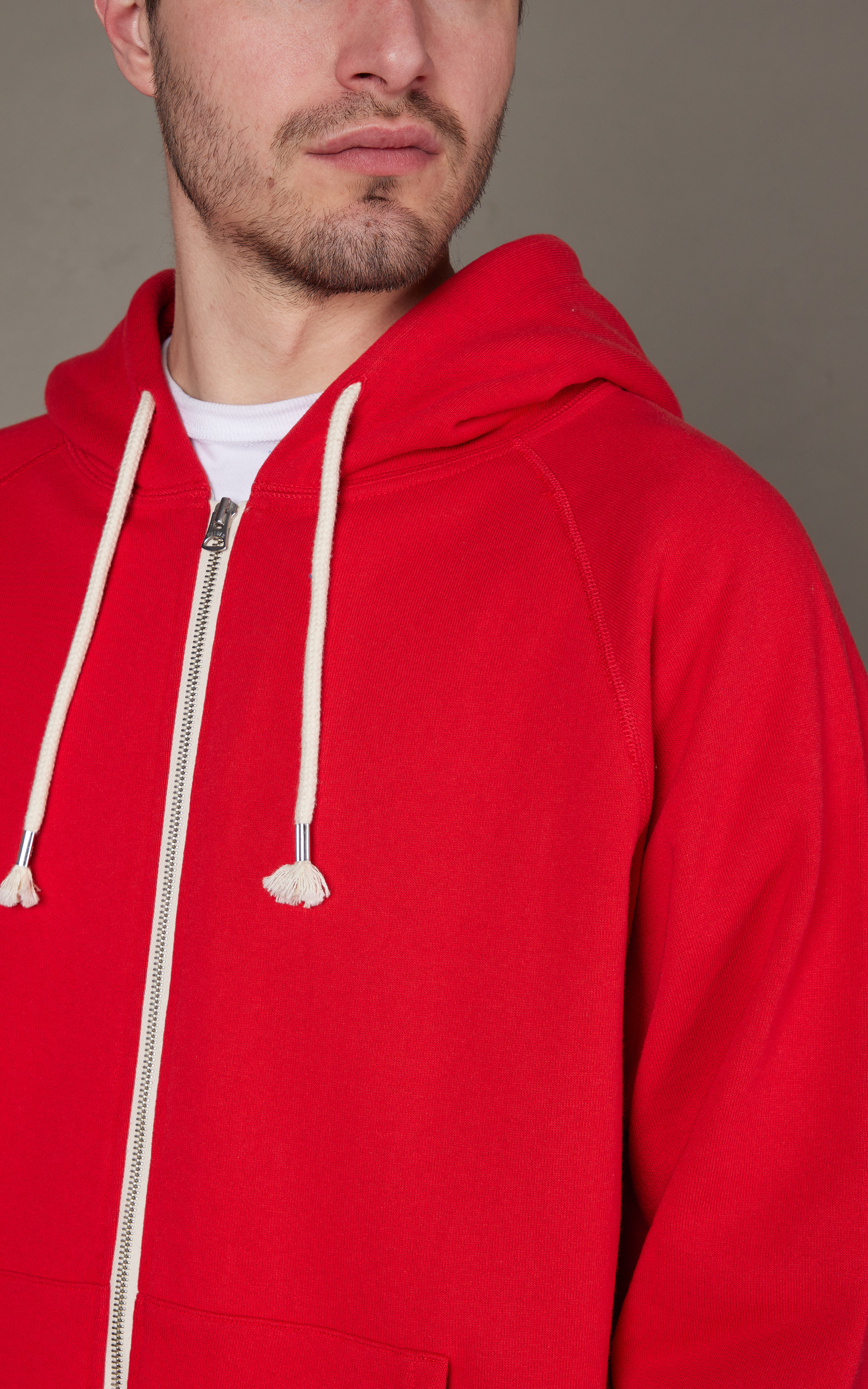 Wonder Looper Zip Hoodie Super Looper French Terry Red | Cultizm