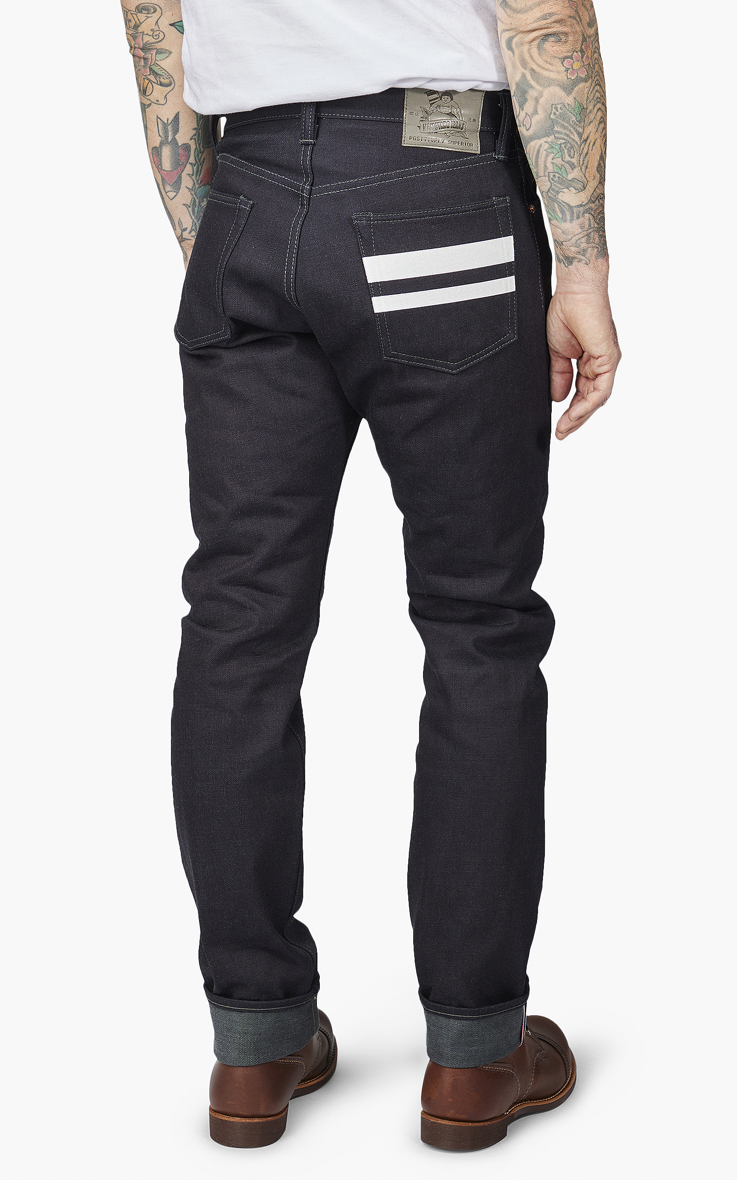 Momotaro Jeans 0605-52GSP Indigo x Grey Double Face Denim