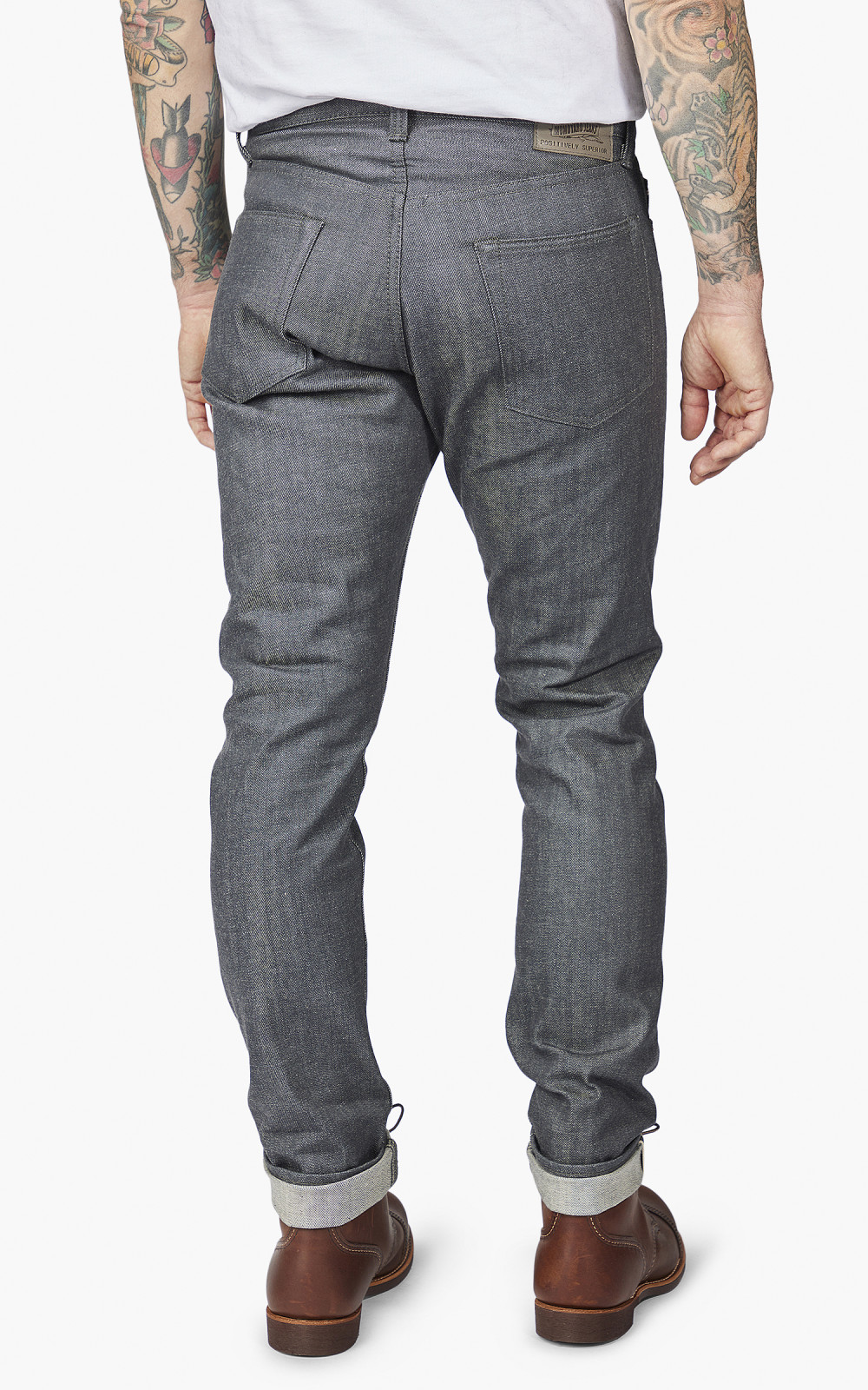 Momotaro Jeans 0405-70G Selvedge Grey Denim 14oz | Cultizm