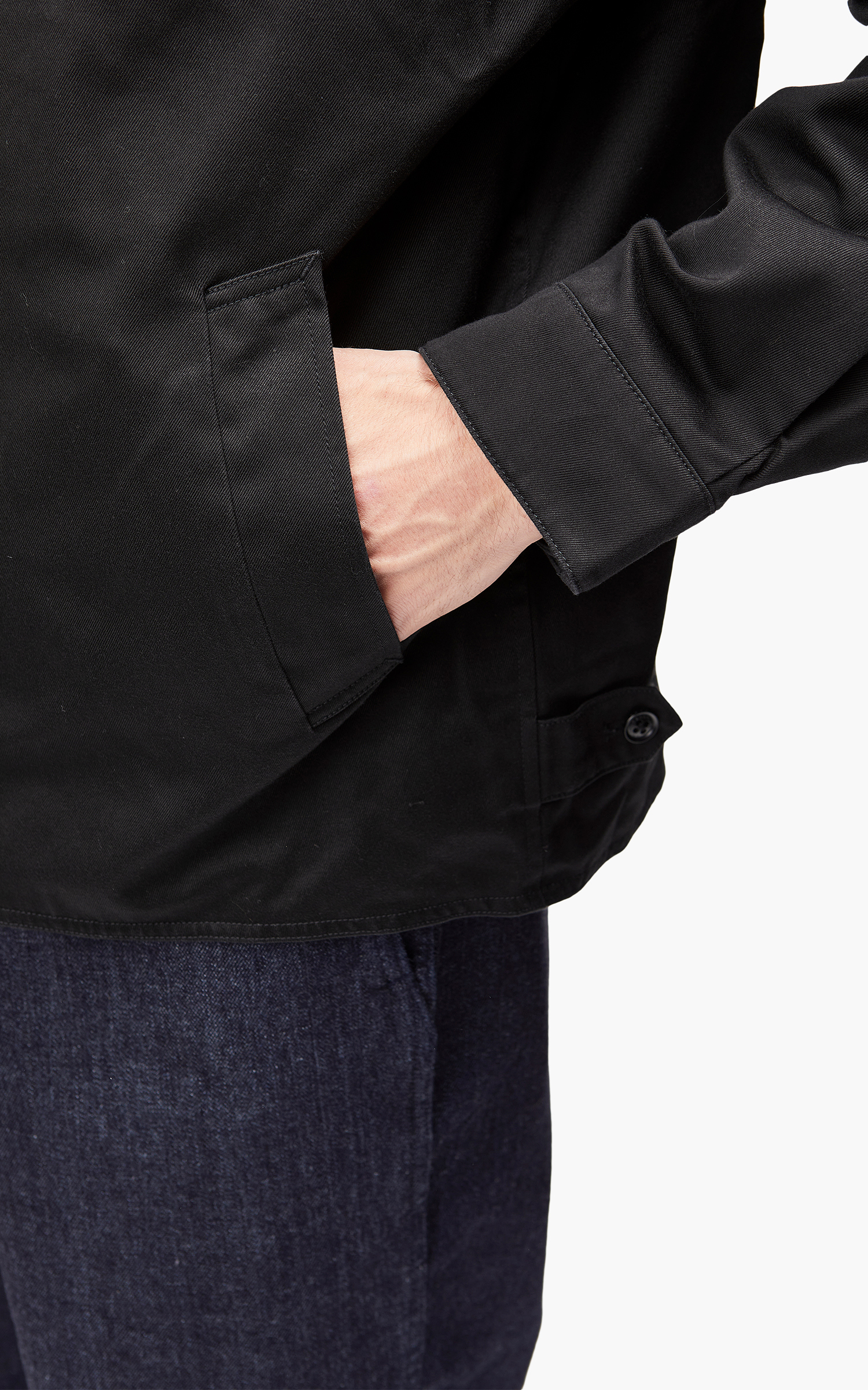 Nanamica GORE-TEX Infinium Chino Crew Jacket Black | Cultizm