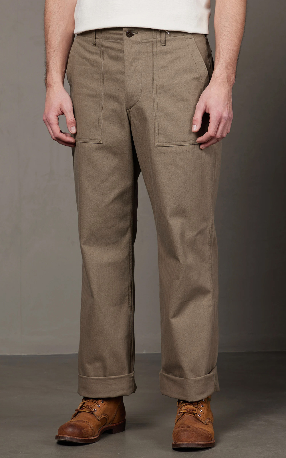 偉大な Warehouse & Co. Lot 1086 Military Herringbone Pants OD Green パンツ